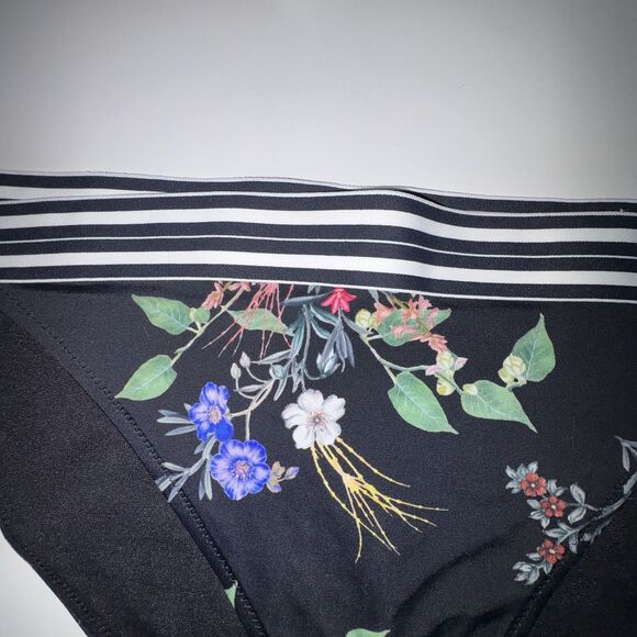Athleta Gold Coast Low Rise Floral Banded Bikini Swim Bottoms Size Large NWT - Picture 8 of 11